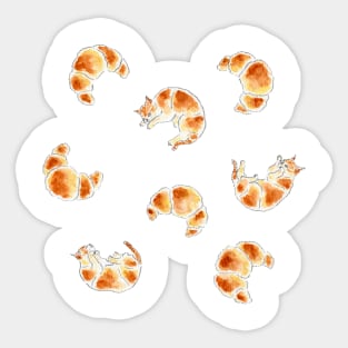 Croissant Kittens Sticker